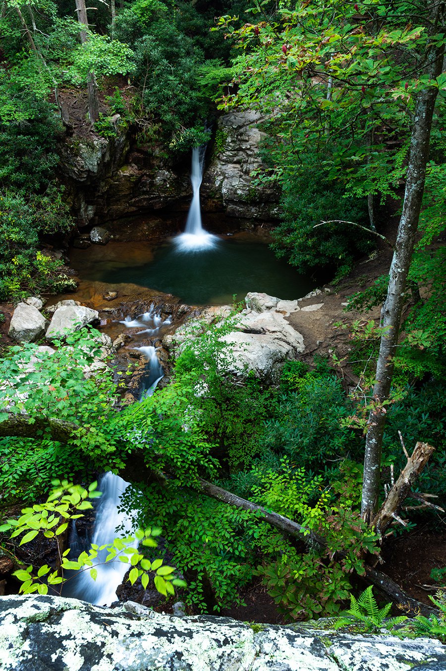 Waterfall Wednesday Blue Hole Falls Cherokee National Forests Touch Of Paradise Blue Ridge