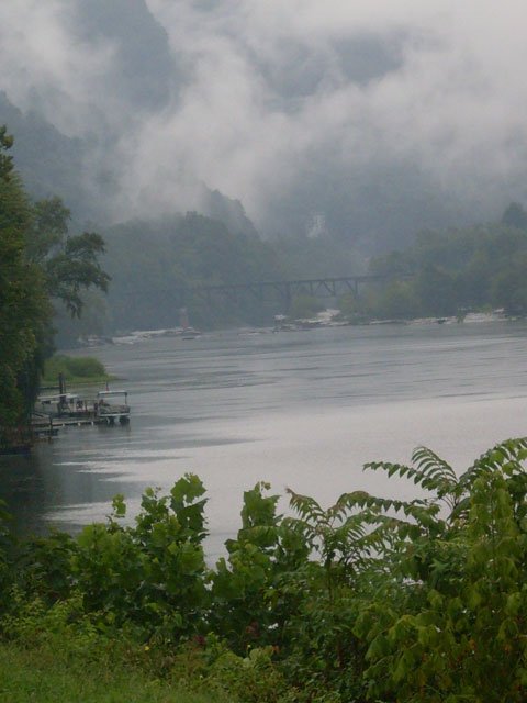 New River Bridge Boats