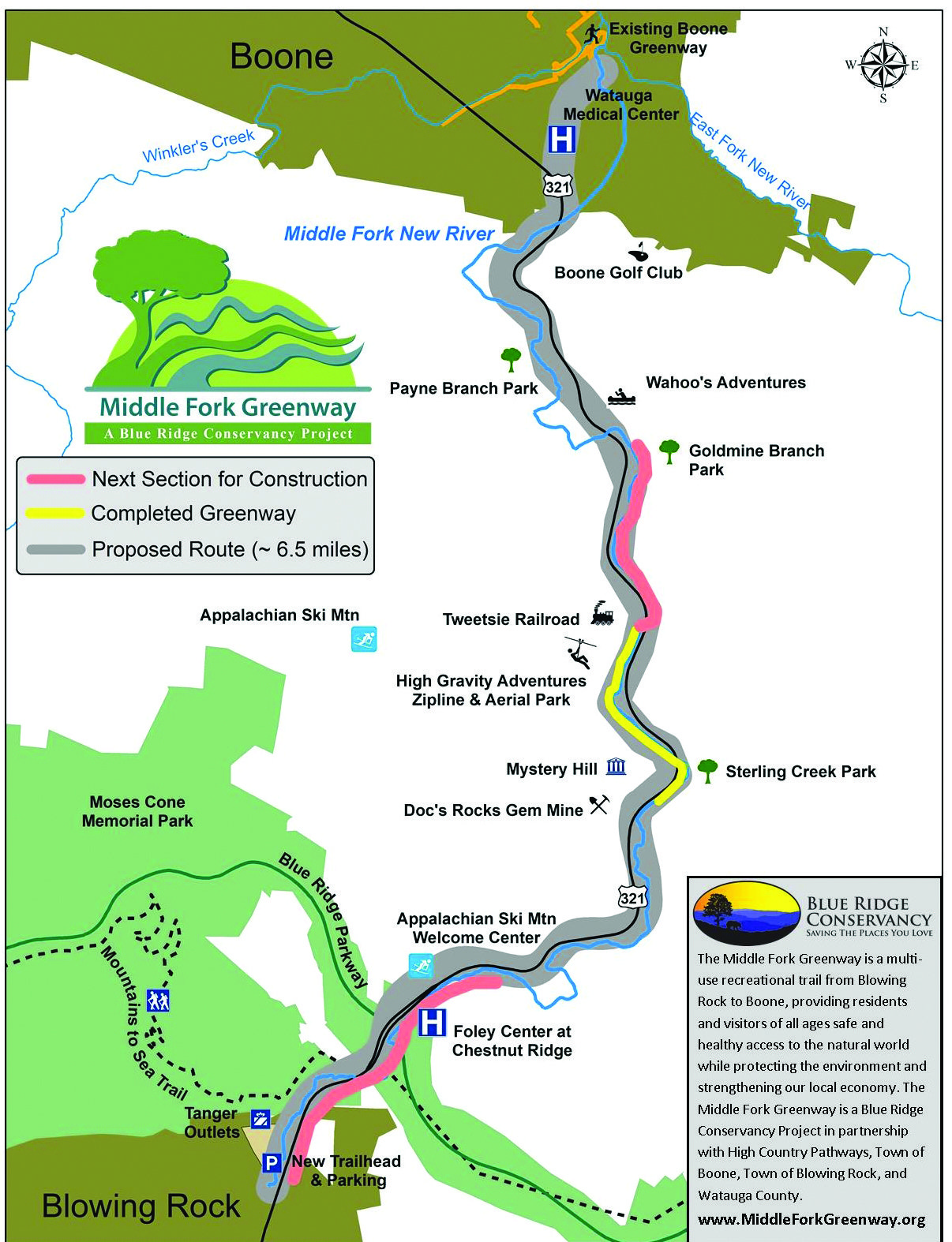 Ready To Help Create The Greenway Connecting Boone And Blowing Rock N C Blue Ridge Country