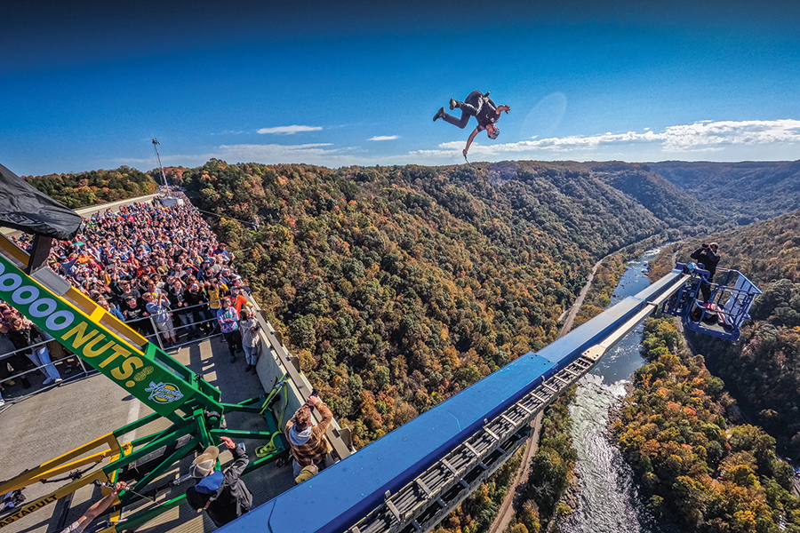 Bridge Day, October 19, Fayetteville, West Virginia.