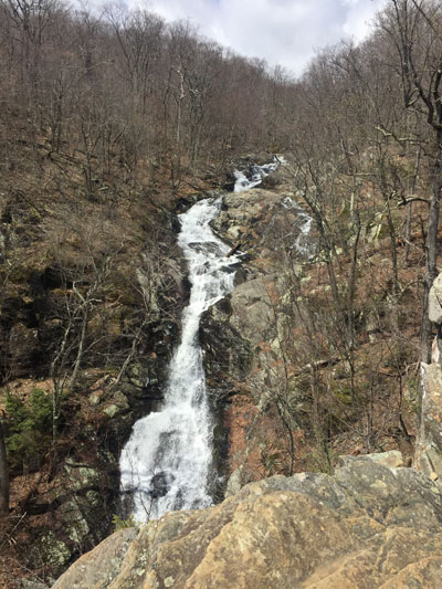 April 27: White Oak Falls was in good spring flow.