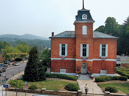 The Transylvania County Courthouse in Brevard.