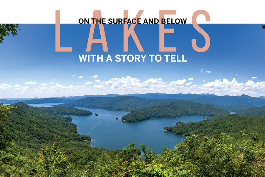 This view of South Carolina’s Lake Jocassee is from Jumping Off Rock in the Jocassee Gorges Wilderness Area.