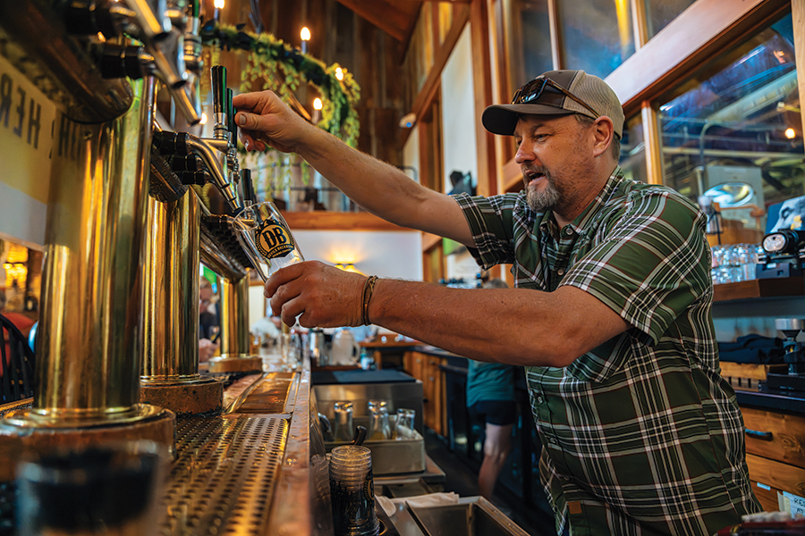 Cold beers and hot showers are two features at Devils Backbone Camp, with proximity to more treats at nearby Wintergreen Resort.