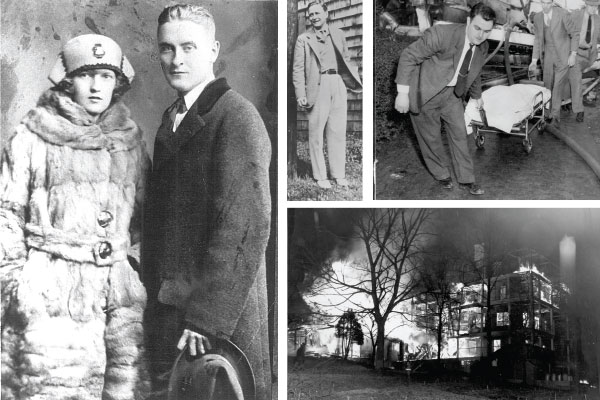 A collage of old images of Zelda Fitzgerald and the Highland Hospital fire in Asheville, NC | Blue Ridge Country