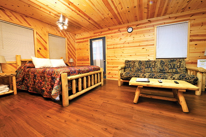 Country Roads Cabins tree houses can gently sway during a high wind.