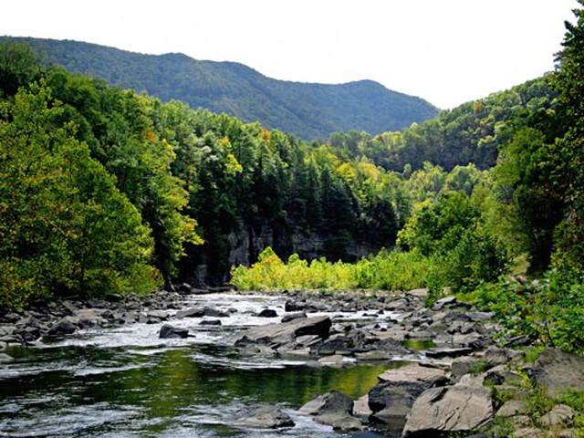Breaks Interstate Park contains the gorge known as “the Grand Canyon of the South.” The Breaks is the only break in the Pine Mountain ridge that stretches 125 miles.