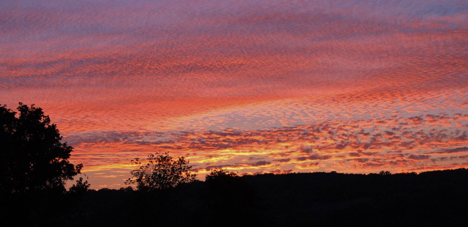 Sunset in Blacksburg this week!