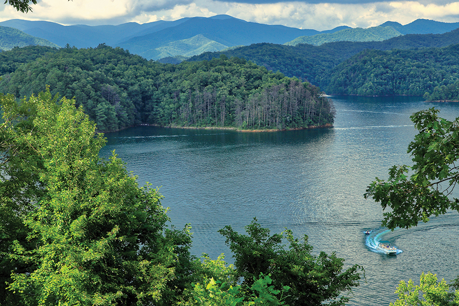 Fontana Lake tops the voting for North Carolina.
