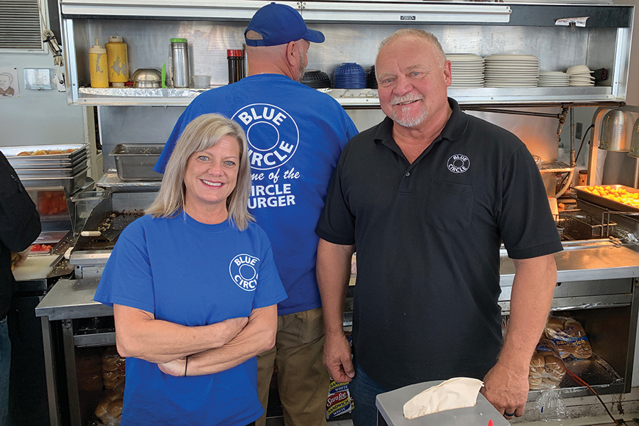 Debbie and Mark Sourbeer have resurrected Bristol’s Blue Circle with the last-step steaming of the Circle Burger.