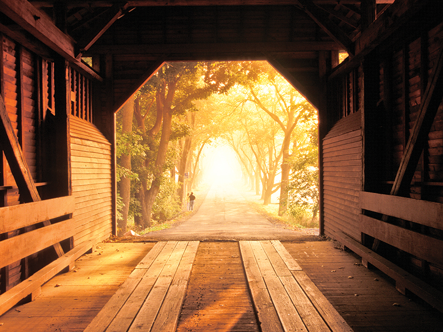 Meems Bottom Covered Bridge is in Shenandoah County, Virginia. The bridge, at 204 feet, is the longest covered bridge in Virginia. It was listed on the National Register of Historic Places on June 10, 1975.