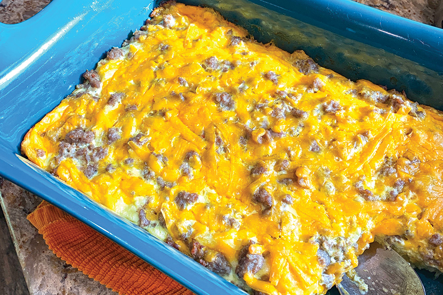 Sausage Breakfast Casserole is a great make-ahead dish.