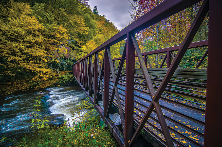 The Virginia Creeper Trail connects several small towns over its 57 miles.