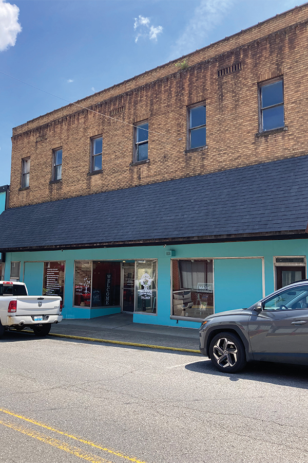 Dawahare’s Whitesville storefront on Main Street, now home to the Treehouse Exceptional Academy for Children.