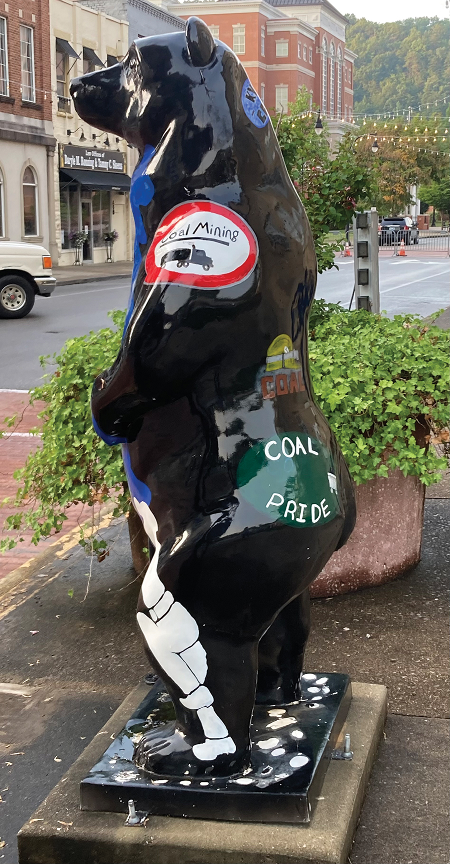 Pikeville’s culture and history are shared by colorful bear statues scattered throughout town.