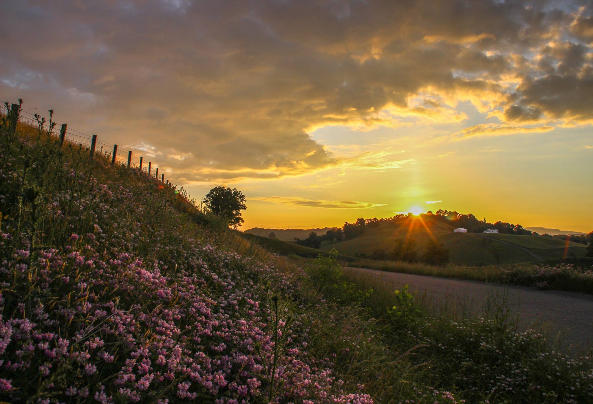 Sunrise in Russell County, Virginia.