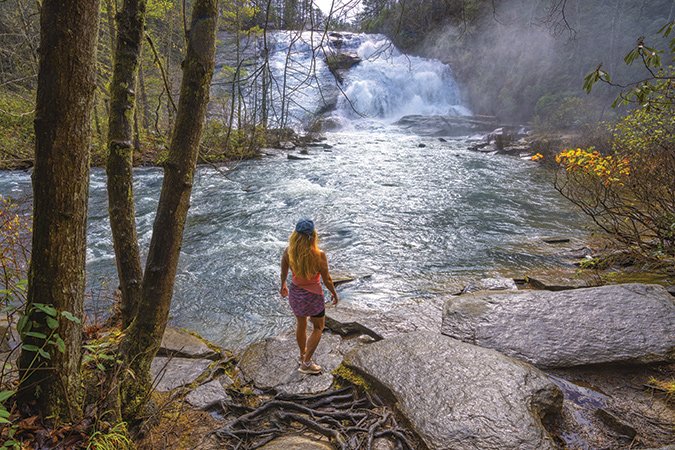 High Falls, in DuPont State Forest, is just one of more than 250 falls in Transylvania County.