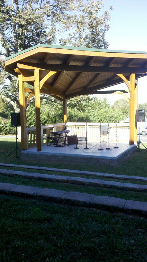 The stage at Hotel Floyd.