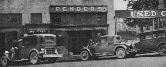 Site of Wood’s fatal shootout in Salisbury, North Carolina. Master Detective, 1933.