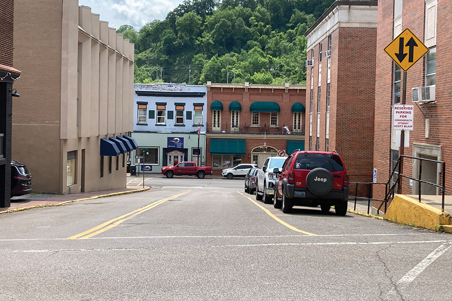 Hazard, Kentucky’s thriving Main Street.