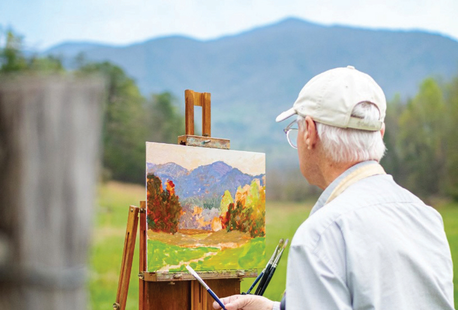 Keith Burgess: “Painting is the direct spiritual connection with the common force that runs through the universe.”