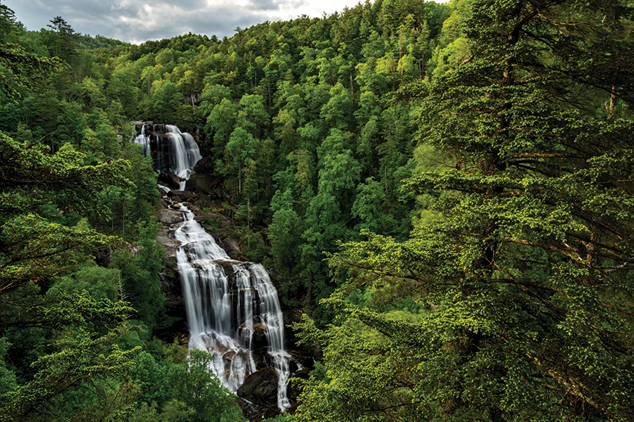 Falling Waters’ upper falls is a feature of South Carolina’s Falling Waters Byway.
