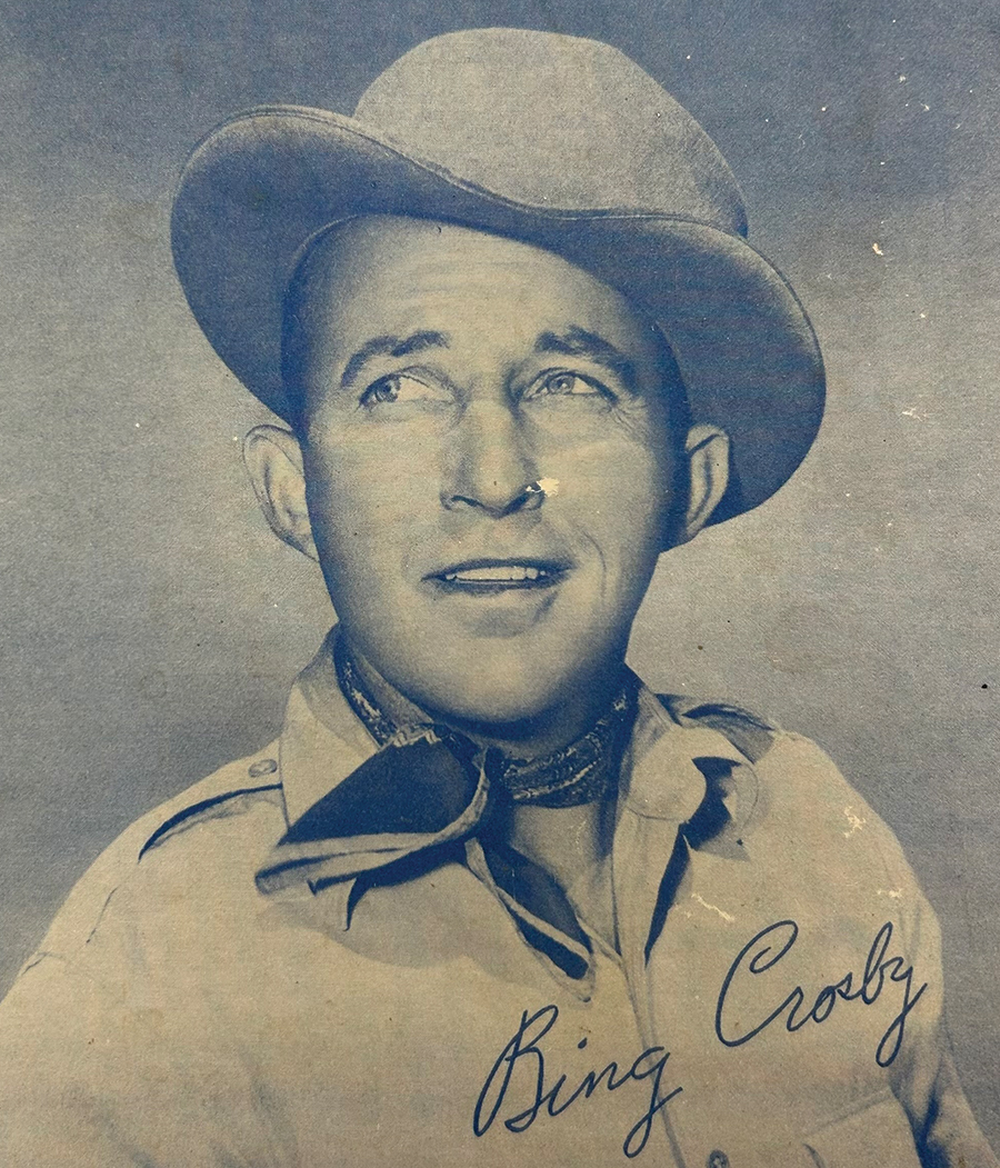 Singer/actor/bon vivant Bing Crosby was a major star at the time of his 1950 visit to tiny Front Royal, Virginia.