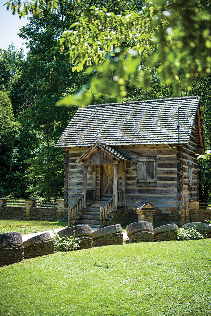 McHargue’s Mill, Kentucky, is home to a collection of 100 hand-chiseled millstones.
