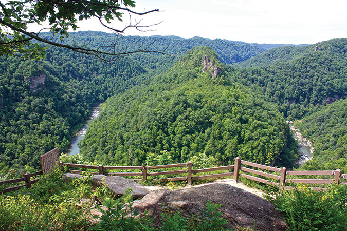 Russell Fork River, Virginia/Kentucky, cuts the deepest gorge in the east.
