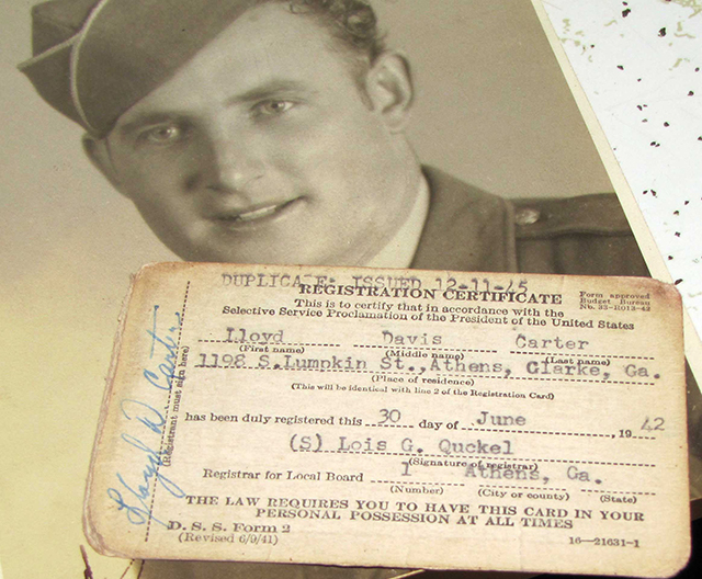 PFC Lloyd Carter, Athens, Georgia