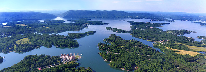 The water at Smith Mountain Lake is one of Franklin County's premier attractions.