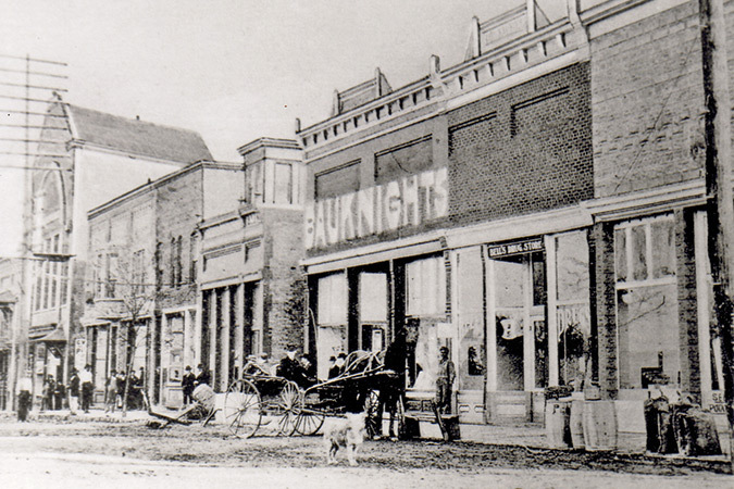 Main Street Walhalla circa 1900.