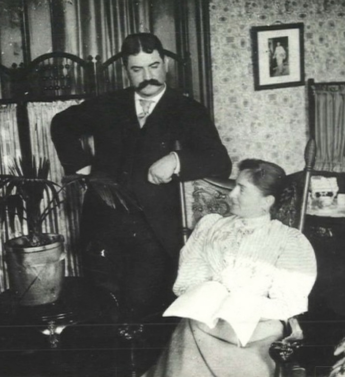 Moses and Bertha Cone in a photo from the 1890s.