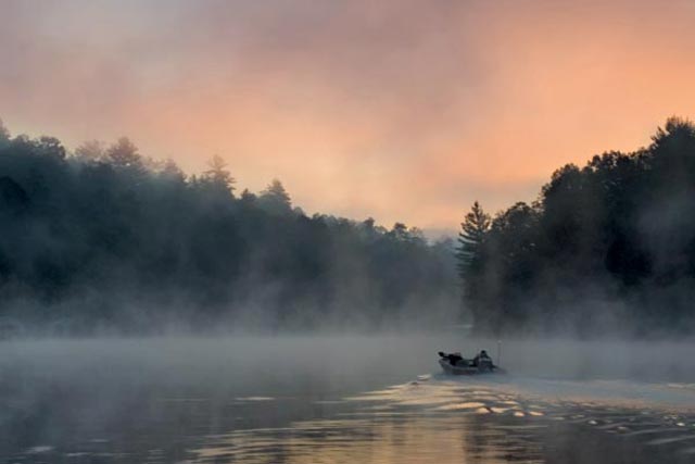 The lake remains beautifully unchanged.