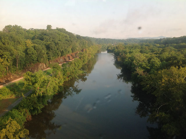 The James River, above Lynchburg, Va.: the view from the train.