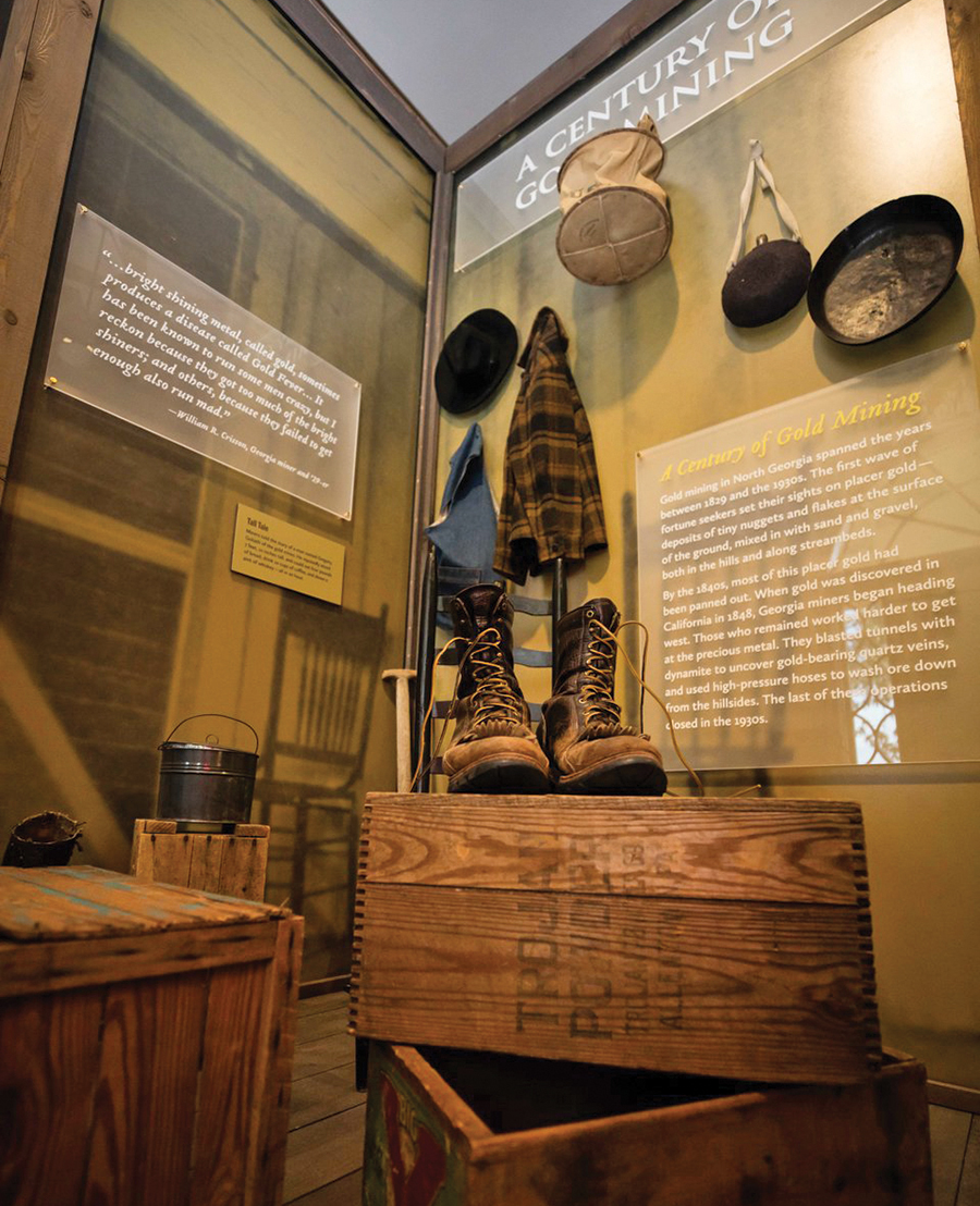 Georgia’s Dahlonega Gold Museum documents the nation’s first gold rush and the opening of the U.S. Branch Mint.