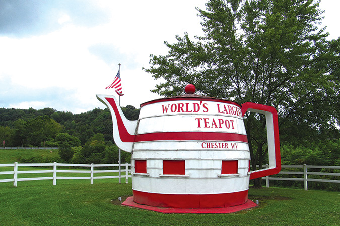 The Chester teapot is the world’s largest.