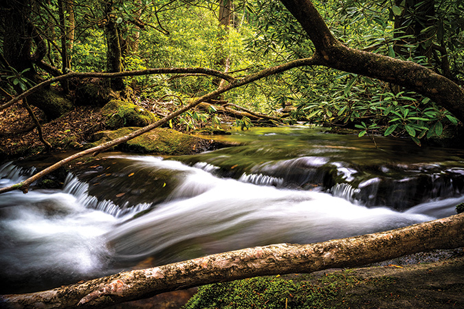 Long Creek flows across Georgia’s Fannin County.