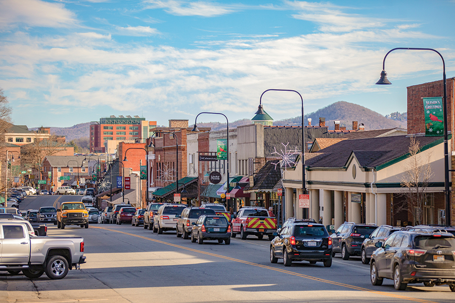 Downtown Boone, North Carolina, is once again an inviting and bustling destination after recent flooding.