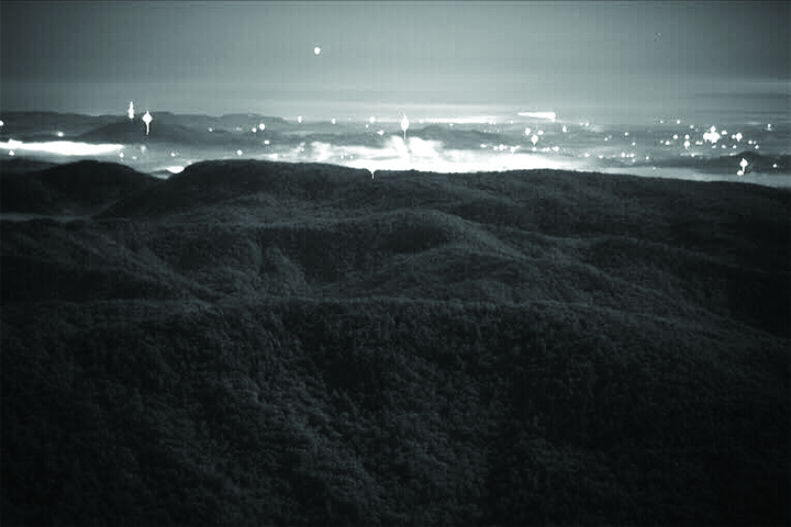 Ed Phillips took this shot of the lights at night.