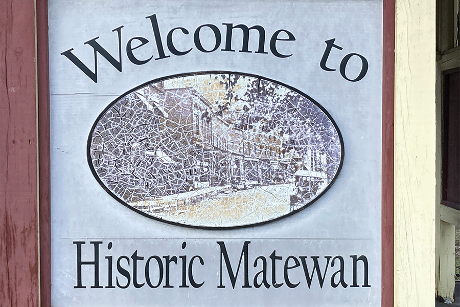 Visitors will find welcome signs at every entrance to Matewan.