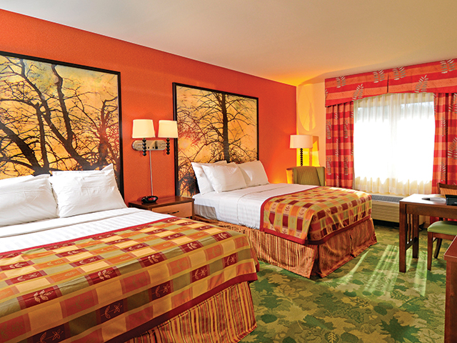 Resort rooms are all redone, with sitting rooms included.
