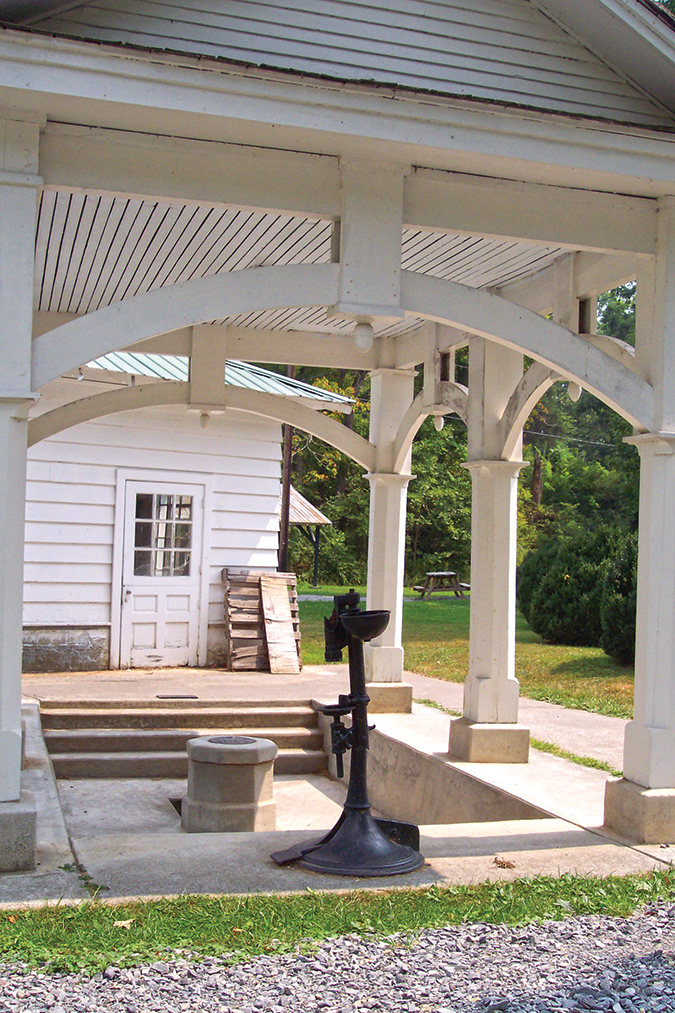 The Pence Springs pump remains.