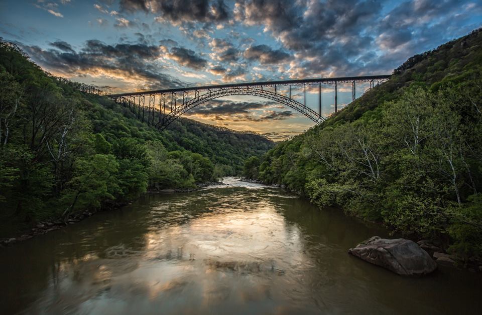 I'm back home after a weekend conducting a couple private workshops for some great folks! This image of the New River Gorge Bridge was captured Friday evening and we were treated to some spectacular light and cloud action as the sun dipped below the mountains.