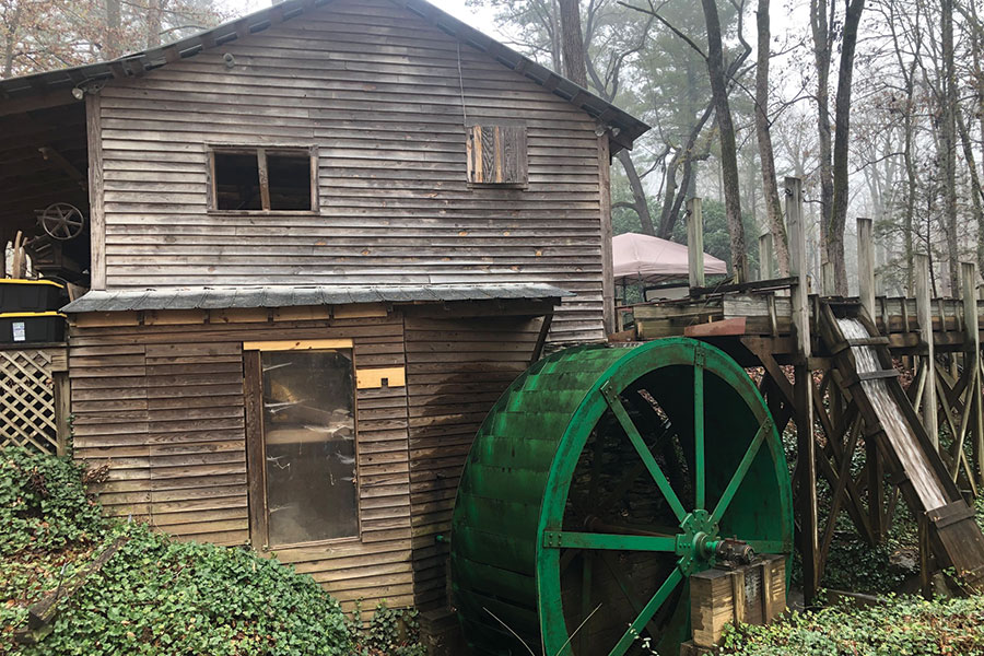 Timms Mill, in Pendleton, South Carolina, is among 50 historic structures in the town.
