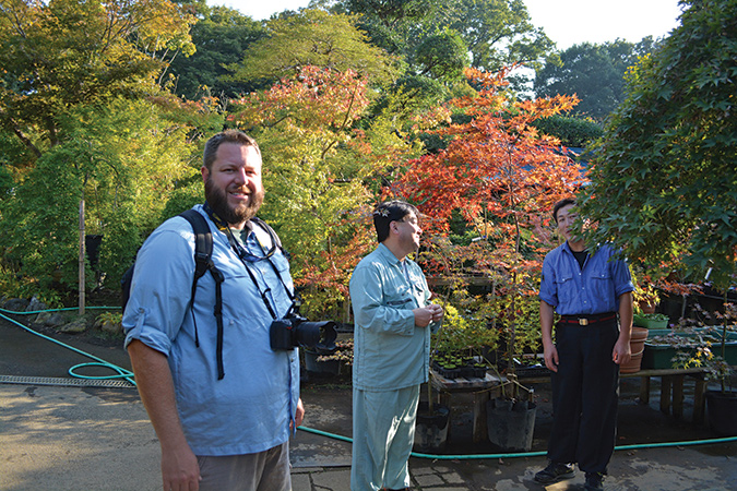 Matt Nichols was in Japan in 2016, where he and his brother were filmed for a Japanese TV show, thanks to their love of Japanese maple trees.