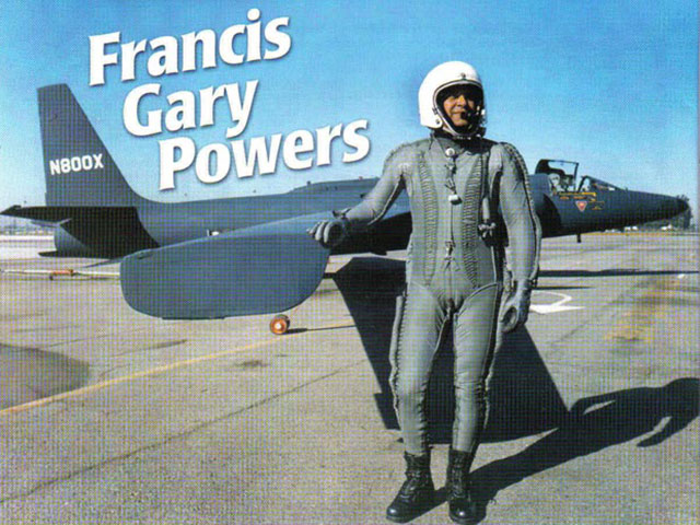 The man and the craft. This photo of Gary Powers was taken in 1963, three years after his capture and soon after he began his association with Lockhead, as a test pilot for the U2 aircraft he'd flown over Russia.