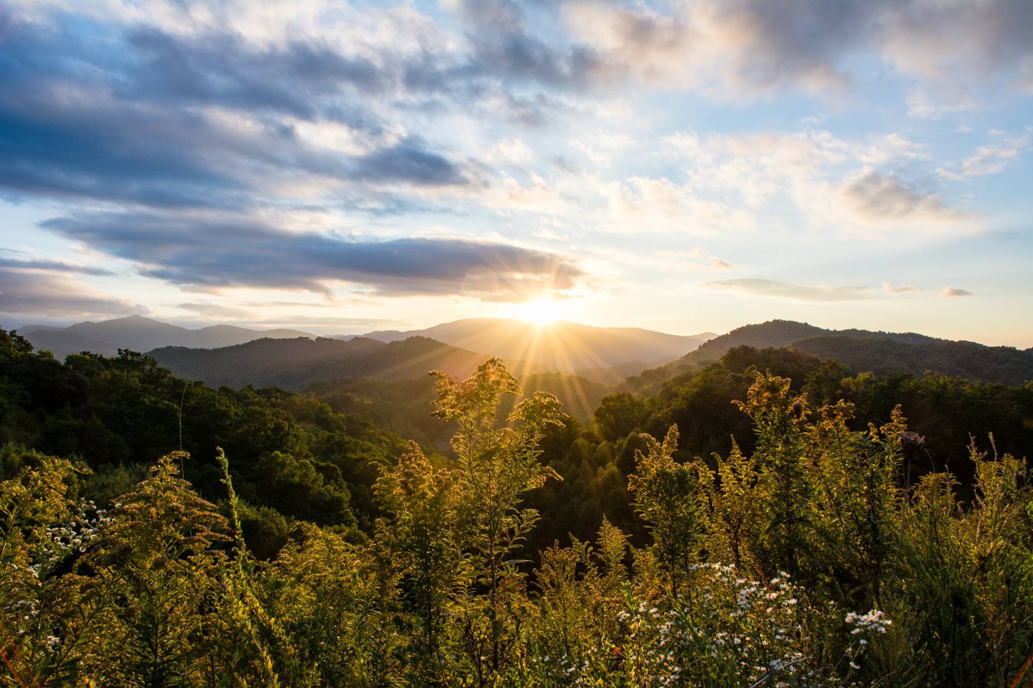 Watching the sunset in Boone, NC tonight.