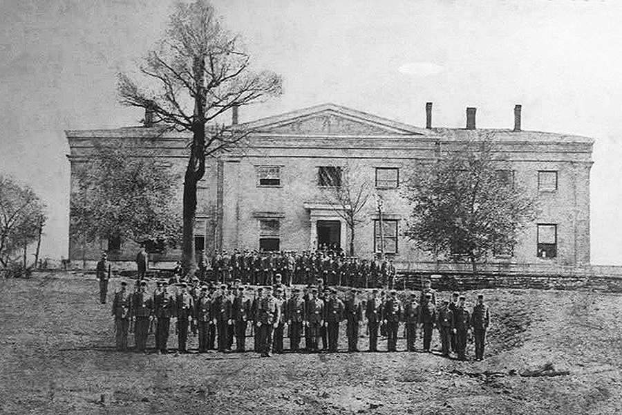 North Georgia’s U.S.-sanctioned Dahlonega Mint building, shown here in the late 1870s, was opened to supplement the original U.S. mint at Philadelphia.