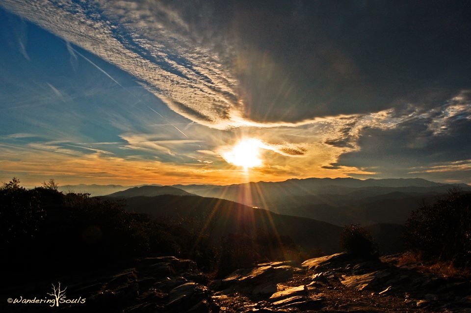 Sunset at Table Rock in the beautiful Linville Gorge.